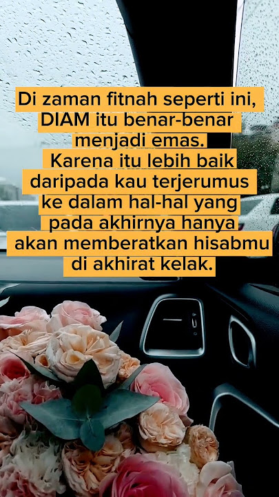 Diam Itu Emas di Zaman Fitnah
