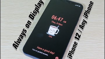 Enable Always On Display on iPhone 12/Any iPhone