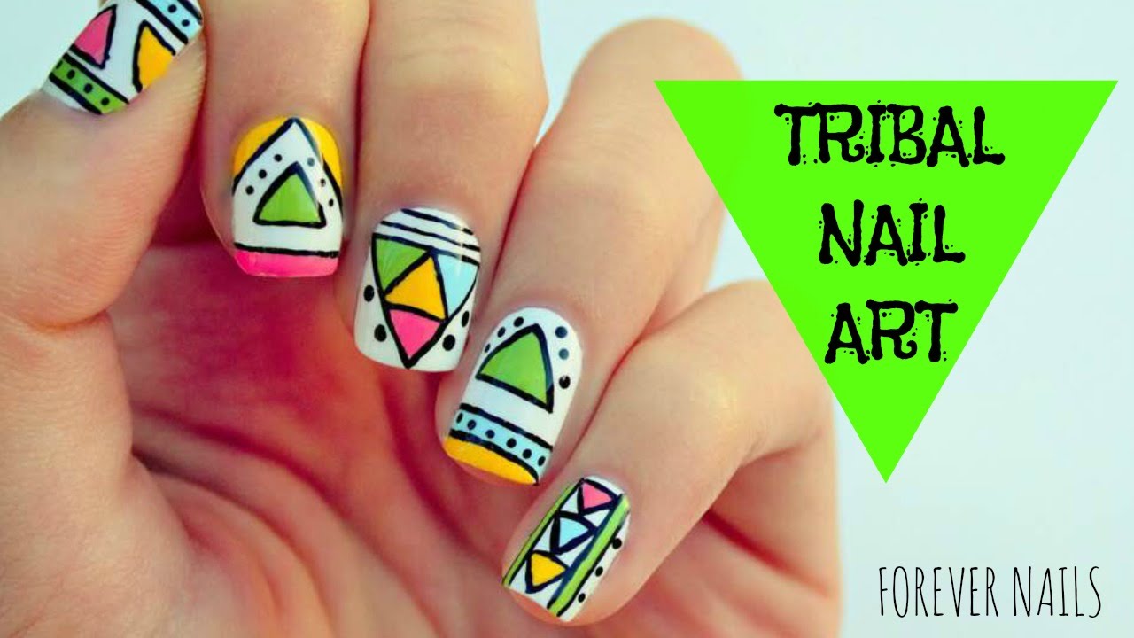 5. Tribal Nail Art Stamping Templates - wide 3