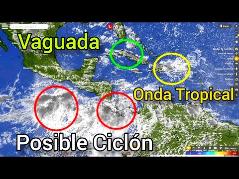 Posible ciclón y onda tropical llega al Caribe con lluvias.