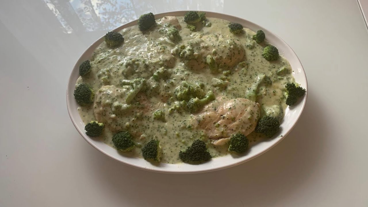 Creamy Chicken and Broccoli | Hähnchen und Brokkoli in Sahnesauce - YouTube