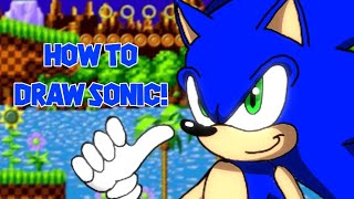 How to Draw Sonic the Hedgehog (WATCH UNTIL THE END!) #art #sonicthehedgehog #howto