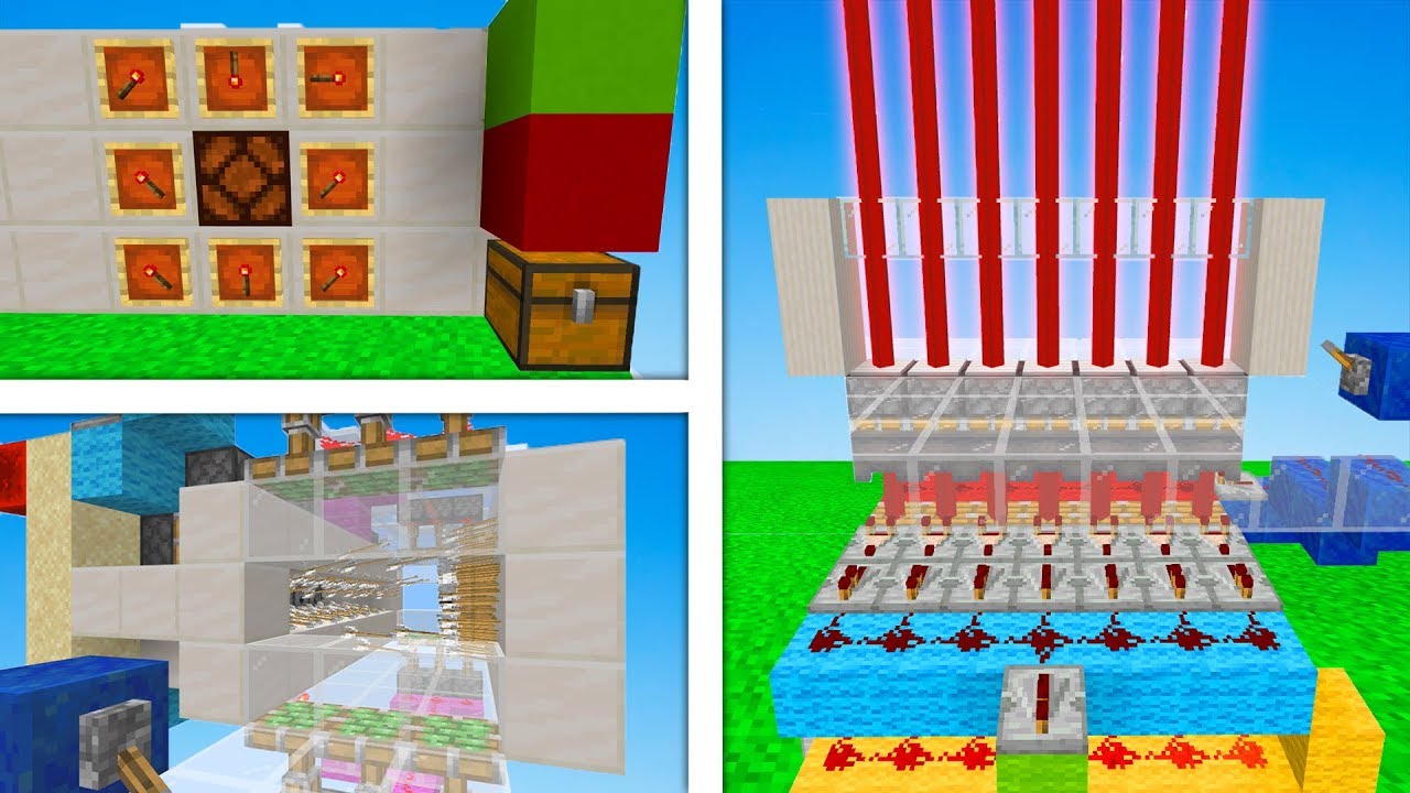TOP 10 SYSTÈMES DE SÉCURITÉ | Minecraft Redstone - YouTube