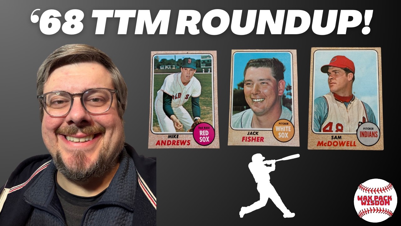 Обзор проекта '68 Topps TTM! Три возвращенных экземпляра, включая бонусный автограф/записку от зв...