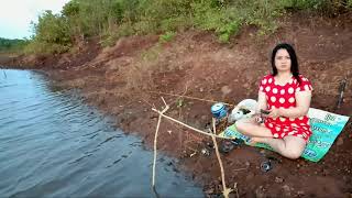 mancing disini seru juga  Riam kanan  mancing mania 