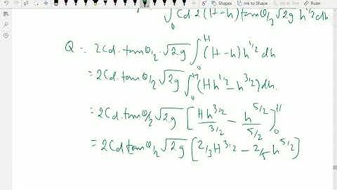 Fluid mechanics : - (Discharge over a triangular notch or weir) - 116.