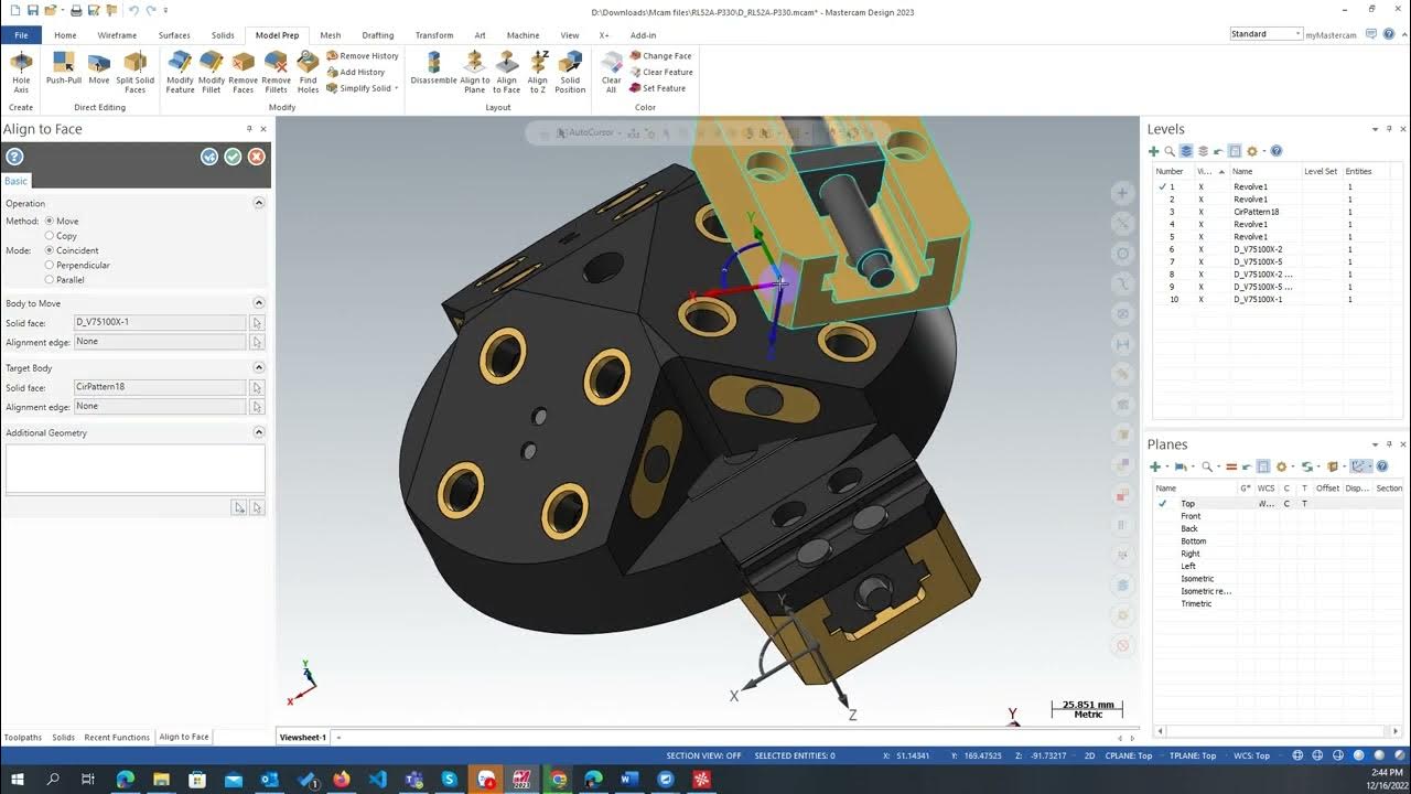 Mastercam tips importing and assembling the vise to the pyramid model