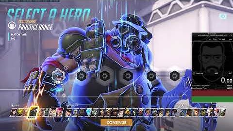 SpeedRun - Overwatch Practice range individual Heroes ( PC RoadHog) TOP 4