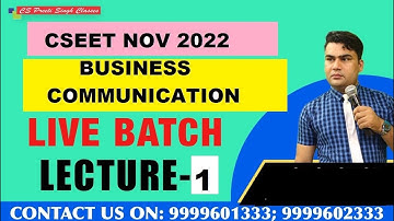 CSEET Nov 2022 l LEC 1 communication l Live Session CSEET Nov I Best CSEET Nov 2022 Exam Prepration