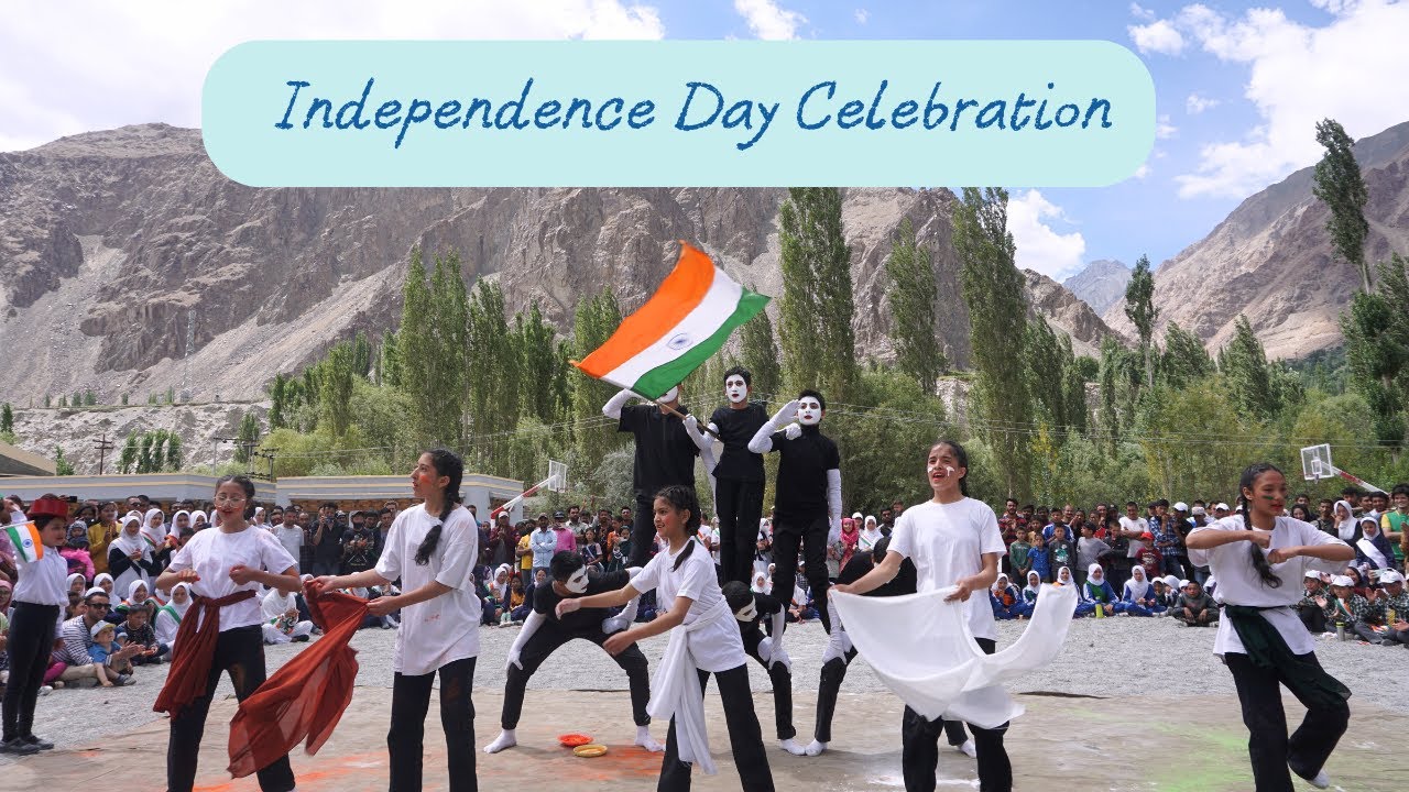 Independence Day Celebration by the kids of Turtuk Valley School.