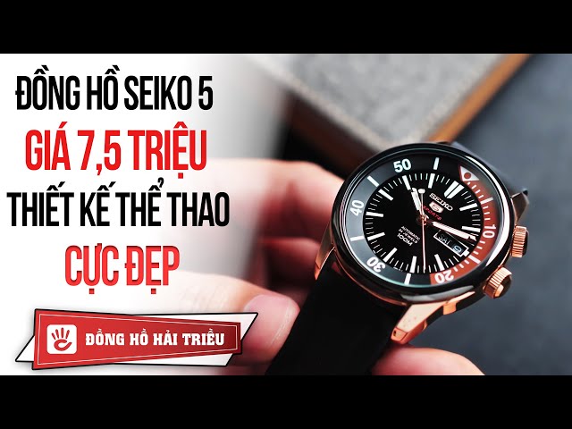 Seiko Review #5 | đồng hồ Seiko 5 giá 7,5 triệu phong cách thể thao cực đẹp