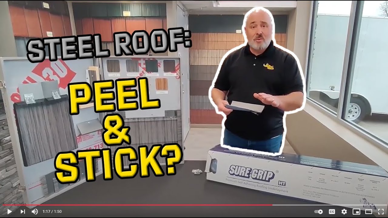 Seamless Steel Roofing Peel and Stick Underlayment YouTube