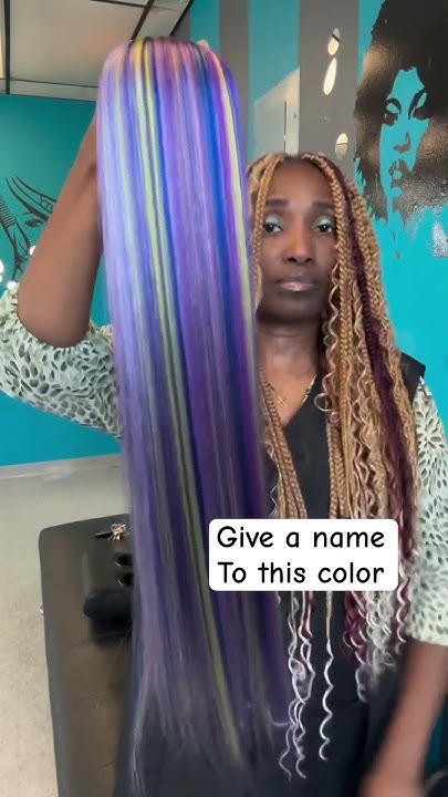  Hair braid color blend - YouTube