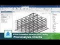 Performing Post Analysis Checks and viewing its results