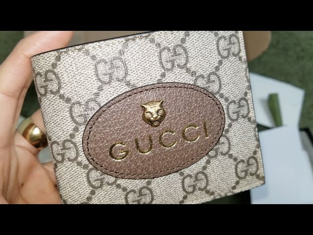 ASMR GUCCI Genuine Original Authentic Tiger Head Men's Wallet! 