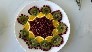 Beautiful Fruit Decoration with Orange and Kiwifruit || Gaye Holud's Fruit Decoration ||