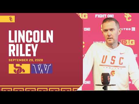 USC HC Lincoln Riley | Tuesday Practice of Washington Week