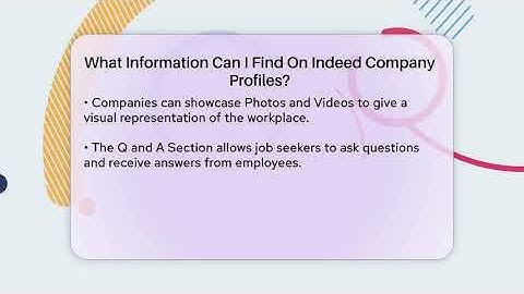 What Information Can I Find On Indeed Company Profiles? - Job Success Network