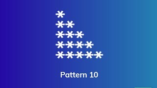 Python Pattern 10 || Python Programming