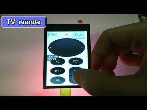 atom lite + touch screen = TV remotepart I : basic button test