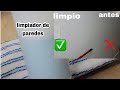 Cómo Limpiar Las Paredes Sucías rápido y fácil #truco de #limpieza