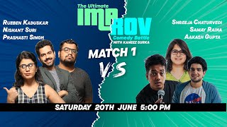 Improv Battle Match 3 Feat. @AakashGupta @SamayRainaOfficial @NishantSuri11 and more.