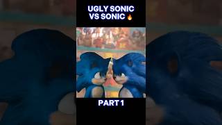 #uglysonic vs #sonic 🔥 #sonicthehedgehog