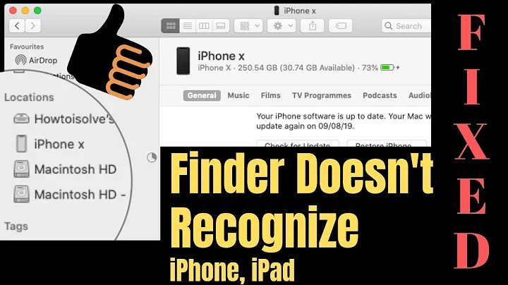 macOS Monterey, Big Sur: Finder Doesn't Recognize iPhone, iPad, iPod & Won't Detect on Finder, Sync