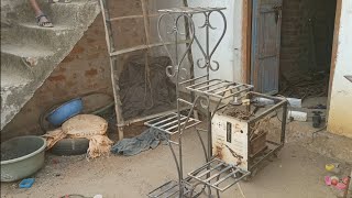 how to make flower stand || Modern plant stand || Gambla stand makeing ||