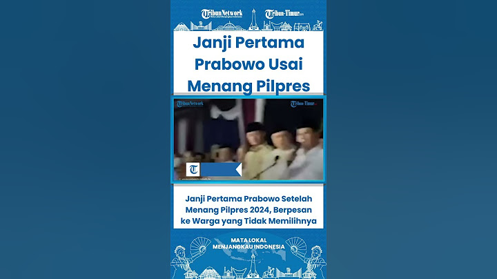 SHORT Janji Pertama Prabowo Setelah Menang Pilpres 2024, Berpesan ke Warga yang Tidak Memilihnya