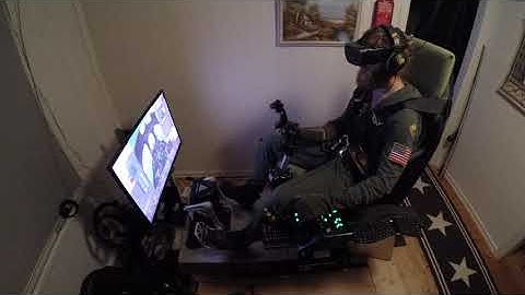 DCS Test Flight #6 - Home built motion rig platform