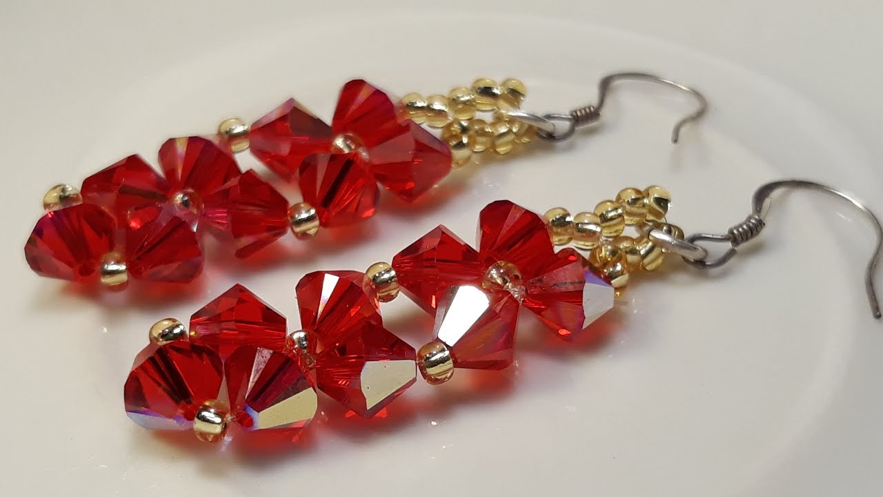 Hermosos Aros de Cristal...Clase #95!!!