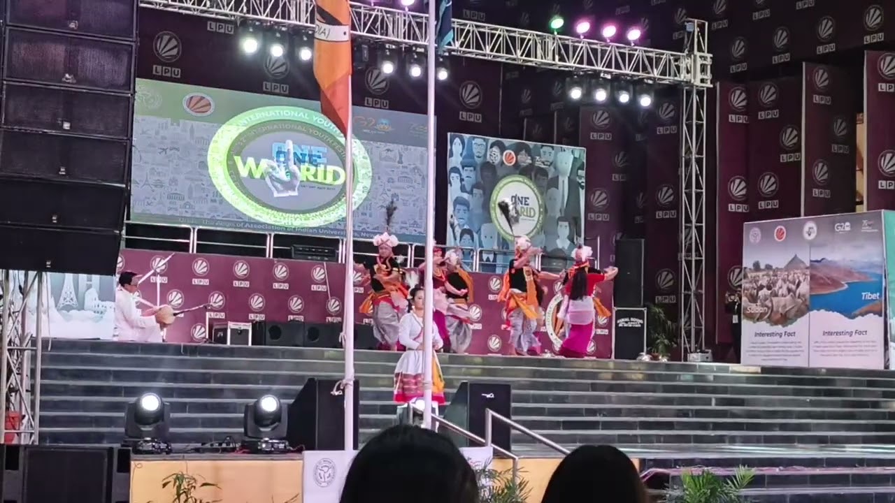 Manipur University of Culture perform Khamba Thoibi Dance at  LPU for   AIU  oneindia  oneworld 2023