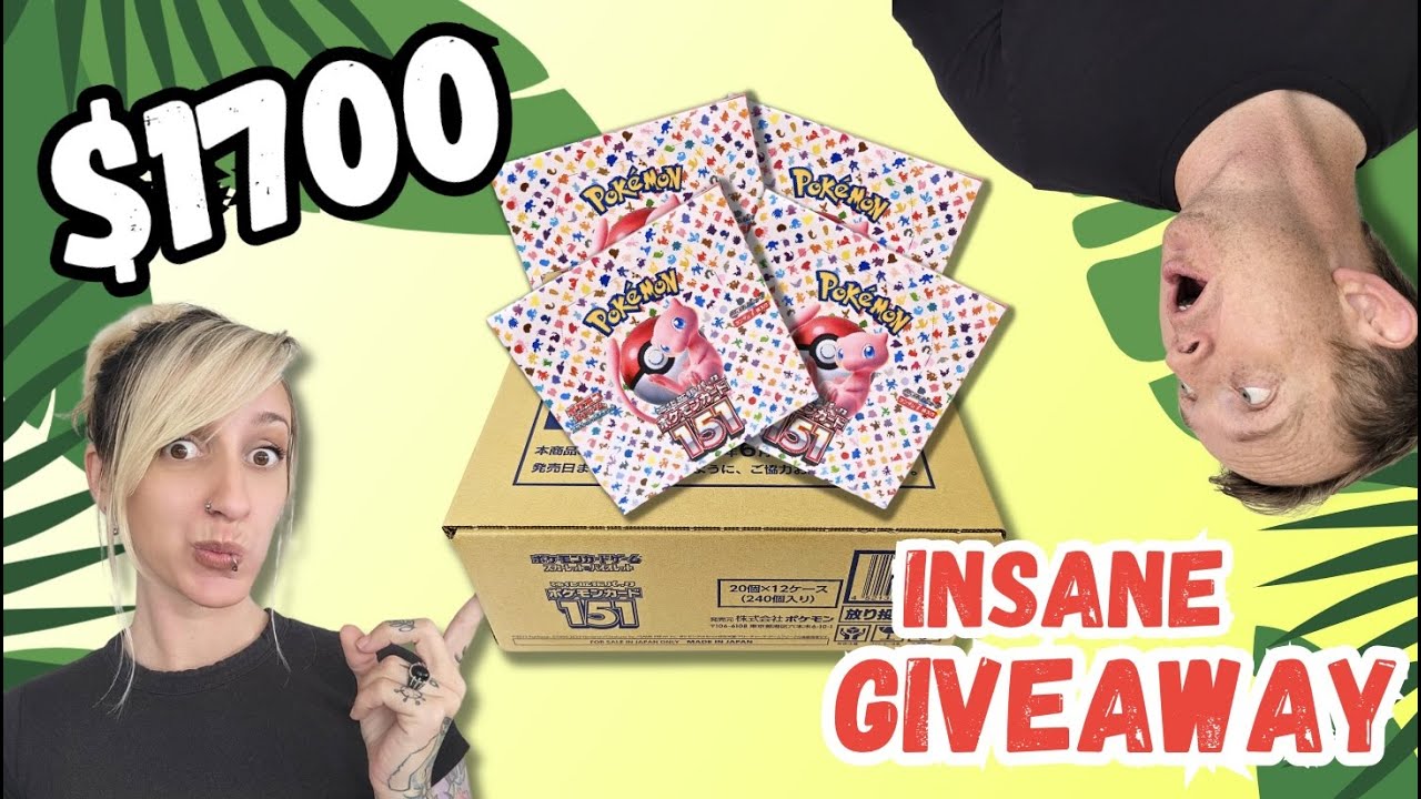 $700 POKEMON 151 GIVEAWAY!! *240 PACKS* Case Opening!!