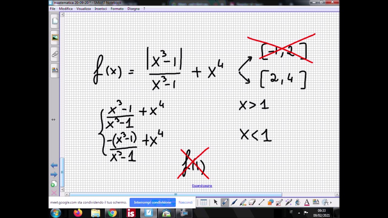 Teorema degli Esistenza degli zeri: Esercizio