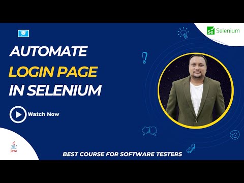 How to Automate Login Webpage Using Selenium Webdriver? Software Testing in 2021