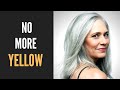 GREY HAIR YELLOWING // How to get rid of it and how to AVOID it! #greyhair #greyhairtips