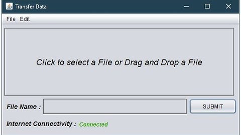 Drag and Drop || Internet Connectivity || Netbeans 8.2 || Part-2