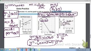 Algebra 2 Lesson 1.6 part 1 Linear Modeling/Regression