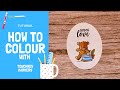 How to colour in a cute bear and blend with Touchnew markers | #speedcolouring