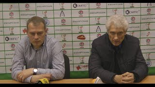 Пресс-конференция Динамо Брест - Шахтер Солигорск (1/2 Кубка Беларуси 2014/2015) Пресс-конференция Динамо Брест - Шахтер Солигорск (1/2 Кубка Беларуси 2014/2015)