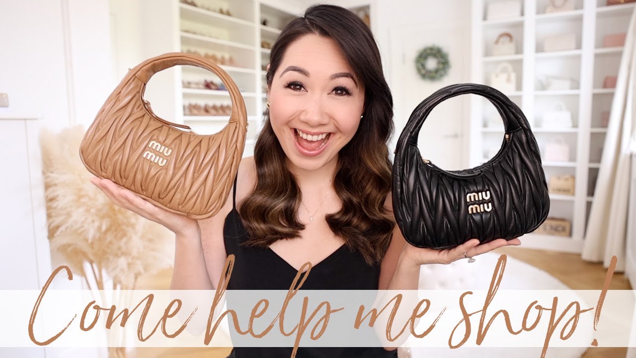 【芸能人着用アイテム, 人気商品】Miu Miu Wander ハンドバッグ Miu Miu Wander Unboxing & A Collective Try On Haul! - YouTube