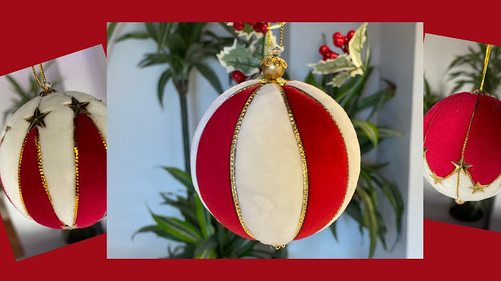 How to Decorate a Styrofoam Ball with Velvet for Christmas: A simple and economical tutorial