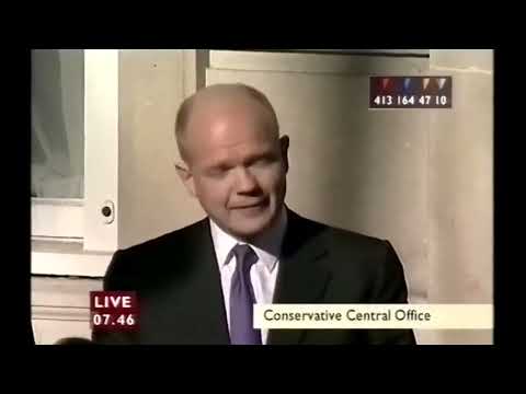 William Hague announcing