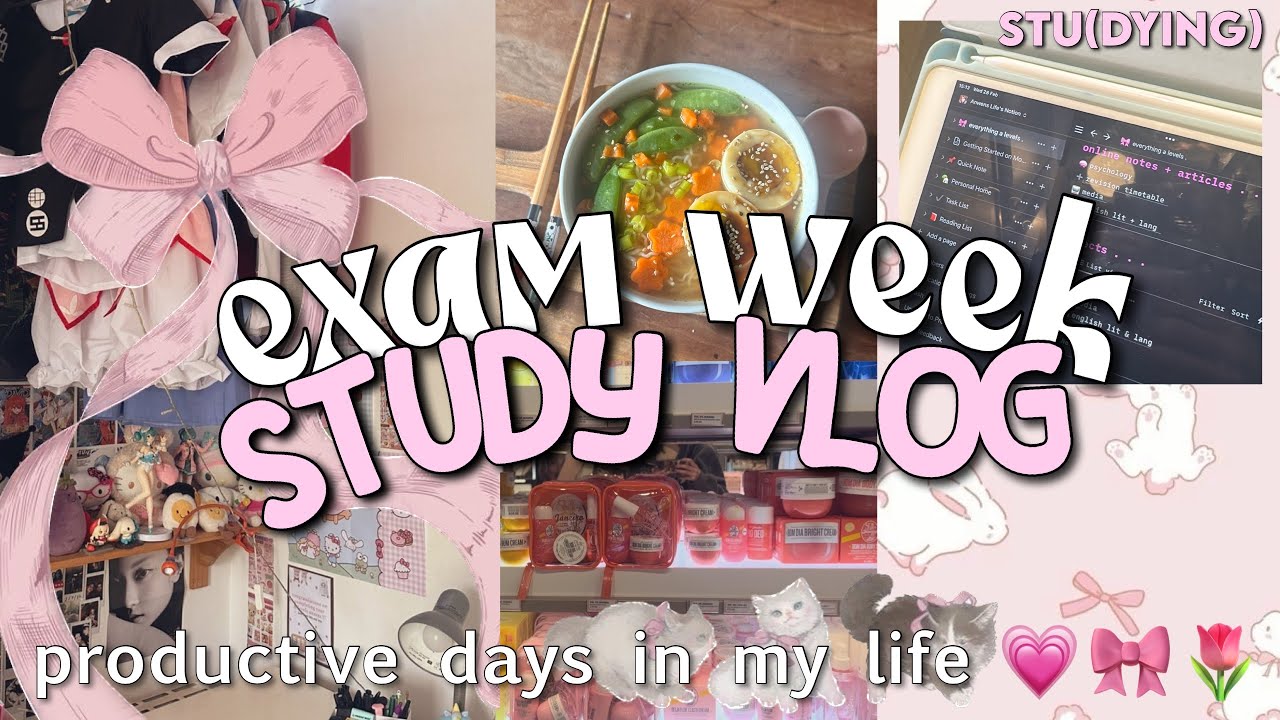 EXAM WEEK VLOG! (stuDYING)