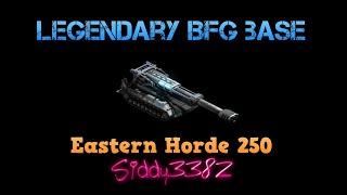 War Commander - Legendary BFG Base, Eastern Horde (250) Updated Video.