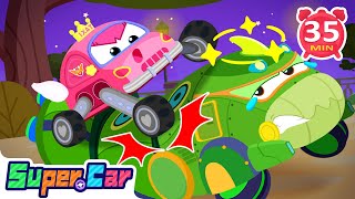 Monster Truck Eats Everything?! | Stop Him, Super Car Team! 🚗💥 | Fun Rescue & Kids Cartoons