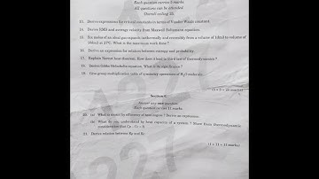 3rd sem core chemistry question paper Calicut University