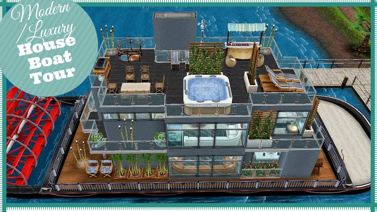 Modern/Luxury House Boat Tour My Design Sims FreePlay ...