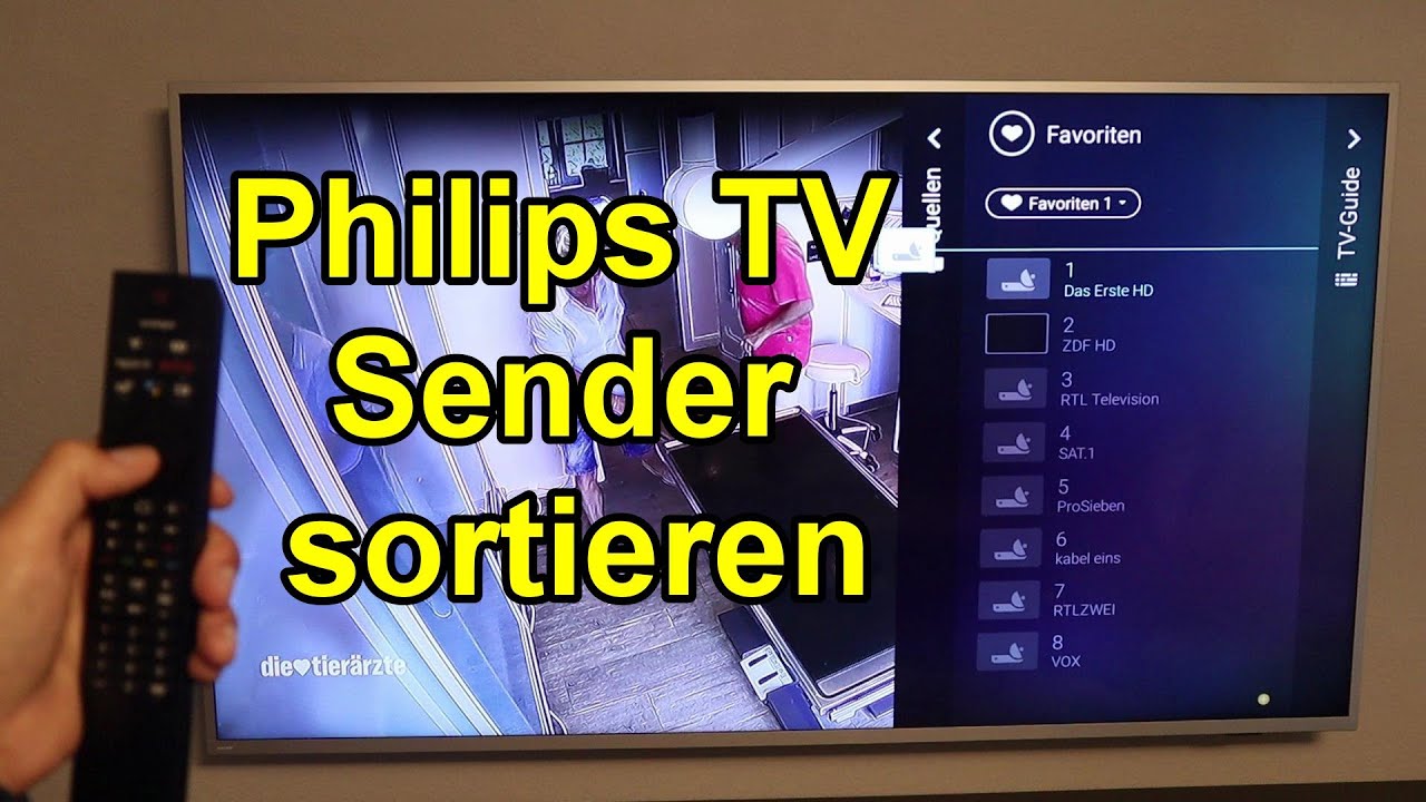 Philips Fernseher Geht Ständig Aus Und Wieder An Philips Tv Fernseher Sender sortieren und speichern - Philips TV